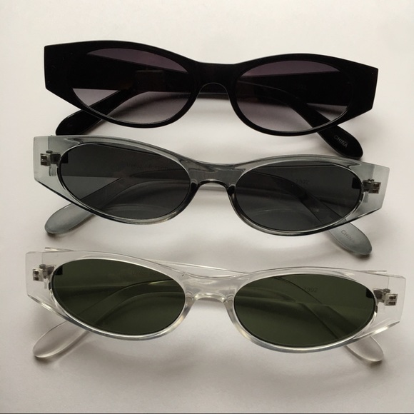 VINTAGE SMALL SLIM SUNGLASSES NWOT - Picture 2 of 5